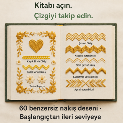 Needlova Nakış Kitabı – Yeni Başlayanlar İçin Adım Adım Set